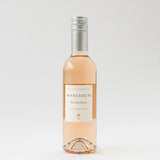 A 375ml bottle of Margerum Santa Barbara County Riviera Rosé, featuring a silver cap and a white label with black text, is displayed against a plain white background.