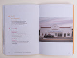 Open page lists shops and gems, with a white theater, the Ojai Playhouse, and a car shown on the right.