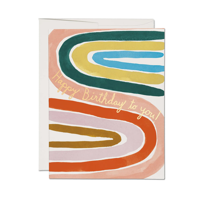 Birthday Rainbow Note Card