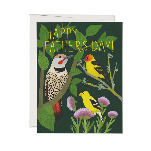 Fathers Day Bird Watching Note Card