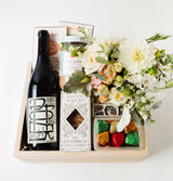 Potek Winter Wine + Flowers Gift
