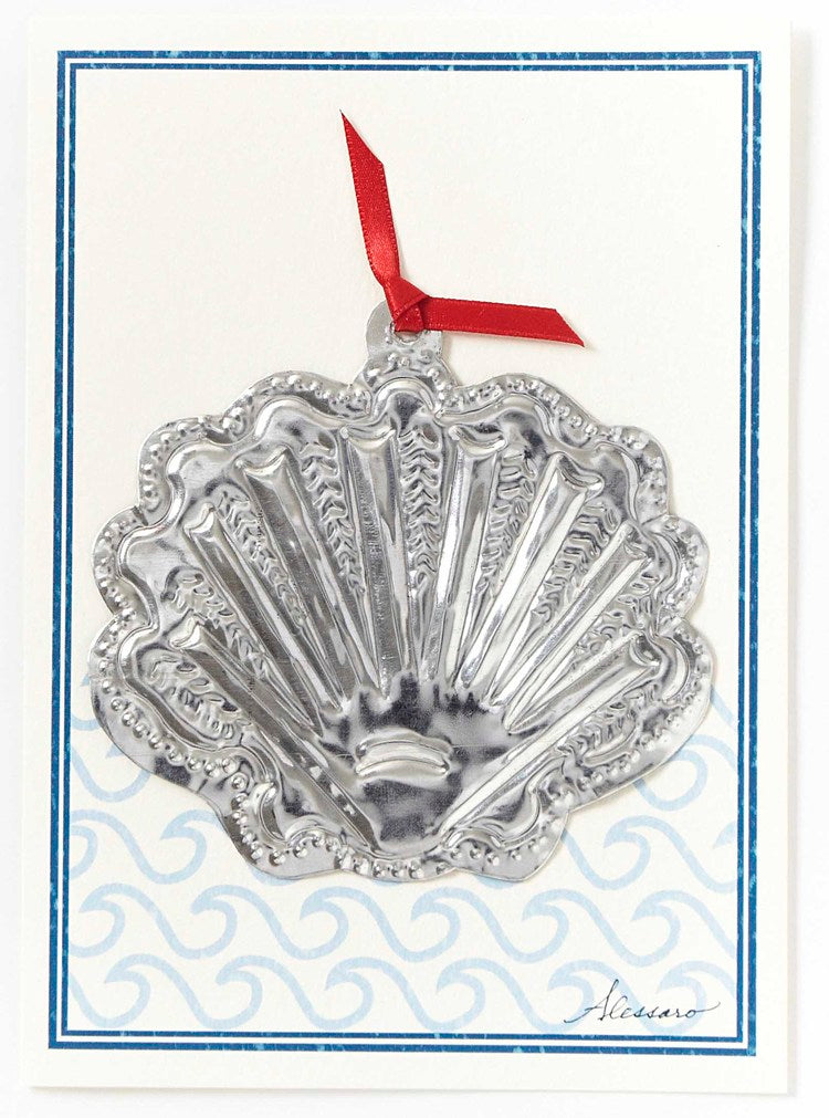 Hand-forged Shell Tin Ornament | The Santa Barbara Company