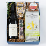 Santa Barbara Wine Gift box with local wine and snacks
