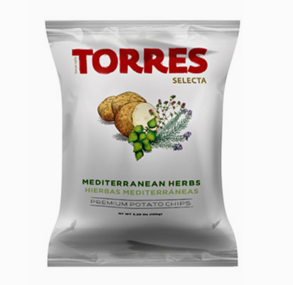 Torres Mediterranean Herb Potato Chips - Pack of 5