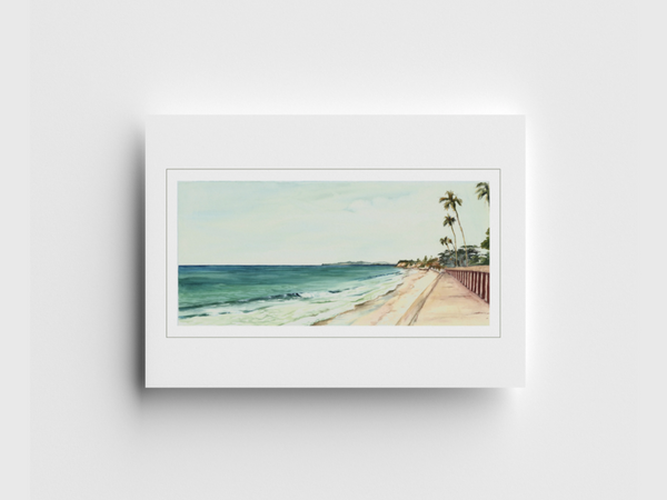 Butterfly Beach Wall Note Card