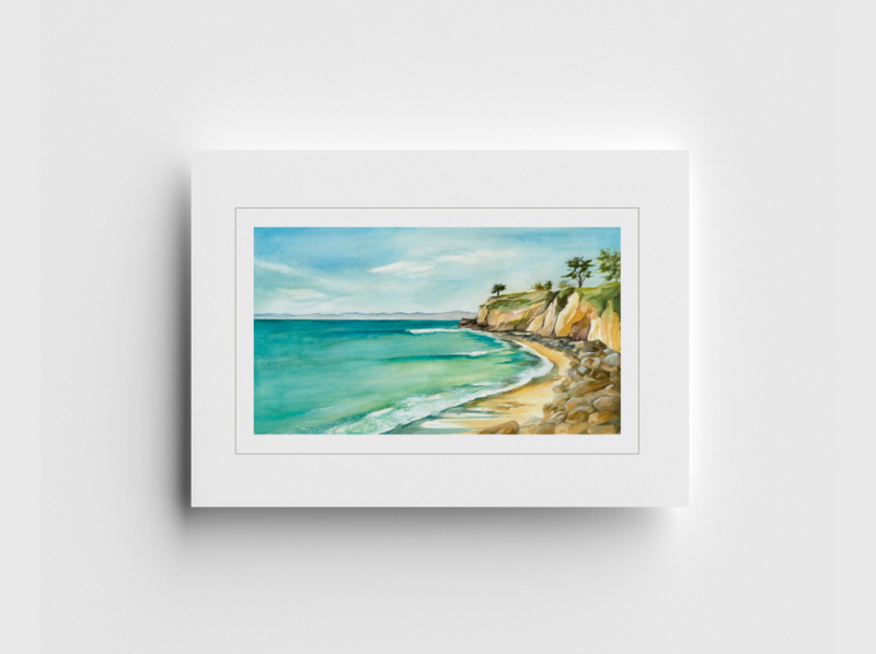 Leadbetter Beach Notecard