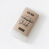 Shade Mineral Sunscreen 0.50 oz SPF 50 zinc oxide stick with tan label and umbrella graphic
