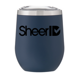 Santa Barbara Company navy tumbler with custom logo example