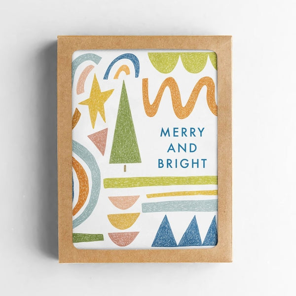 Modern Merry & Bright Christmas Card Boxed Set