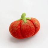 Heirloom Tomato shaped felted wool dog and cat toy
