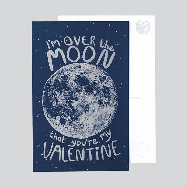 Over the Moon Valentine's Day - Oversize Frame-able Postcard