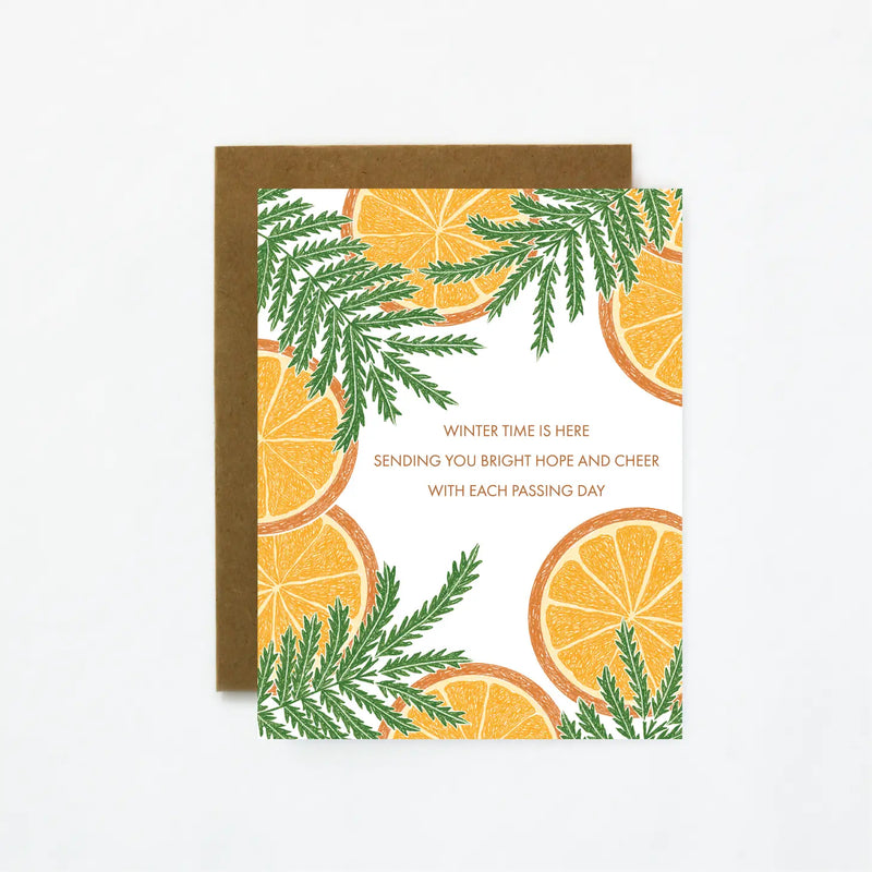 Holiday Winter Citrus Note Card