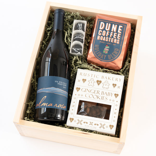 Santa Barbara Holiday Coffee & Wine Gift Box (Preorder)