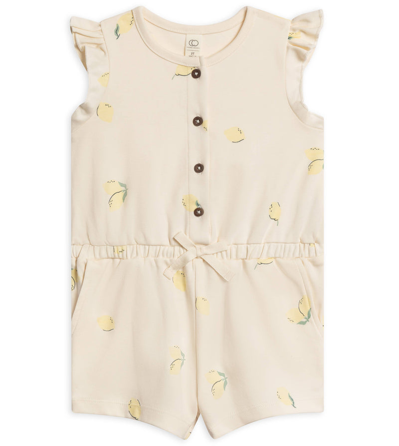 Organic Kids Lemons Romper