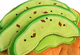 Avocado toast dog toy, additional view