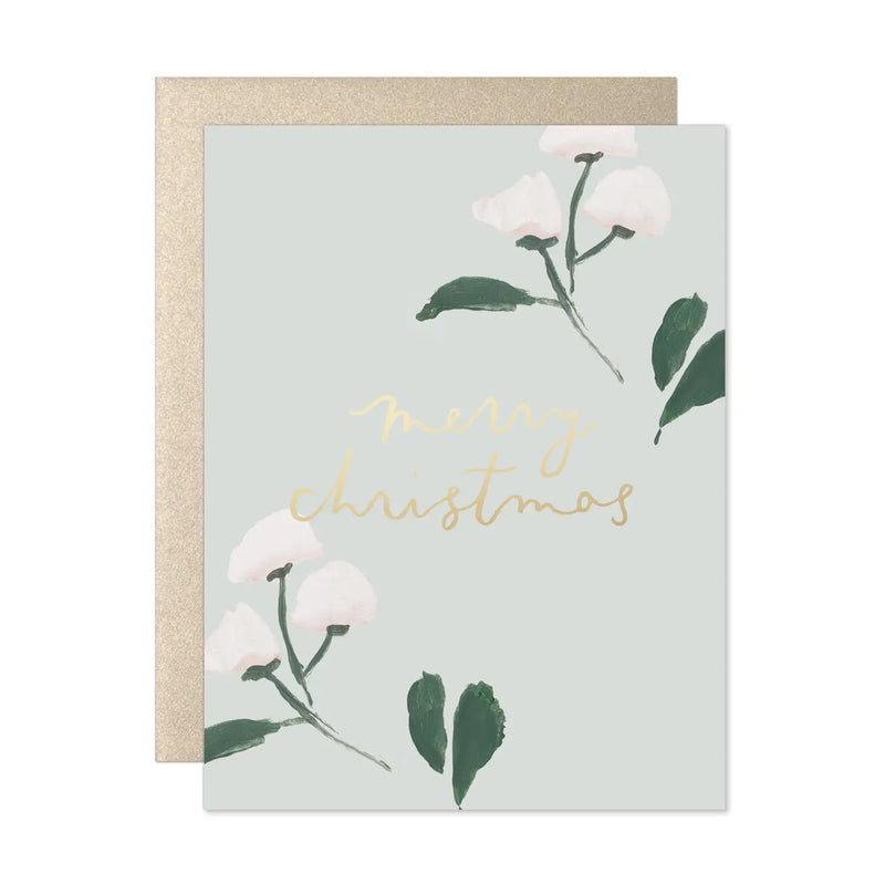 Winter Buds Merry Christmas Card Set