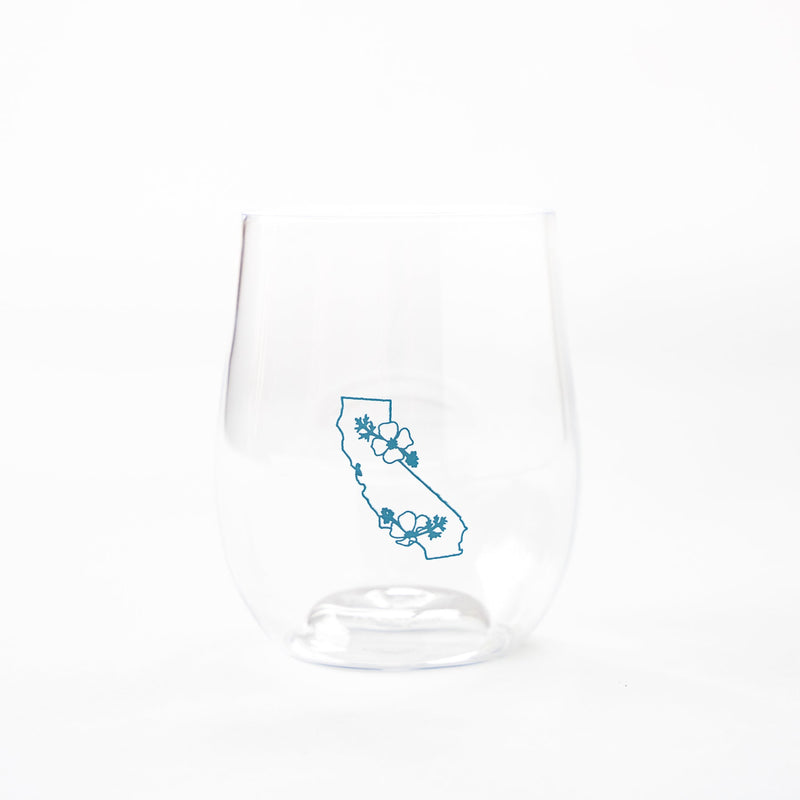 California Map Stemless Wine Cup