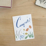 Congrats Botanical Note Card