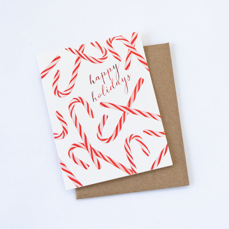 Candy Canes Holiday Card