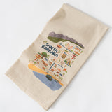 Carly's Map of Santa Barbara Kitchen Towel