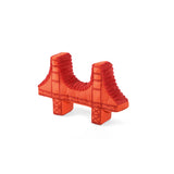 Golden Gate Bridge dog toy, alternate angle