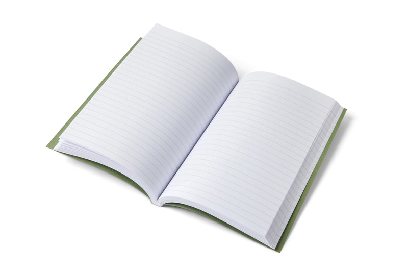 Green Lined Notebook with Gold Accents