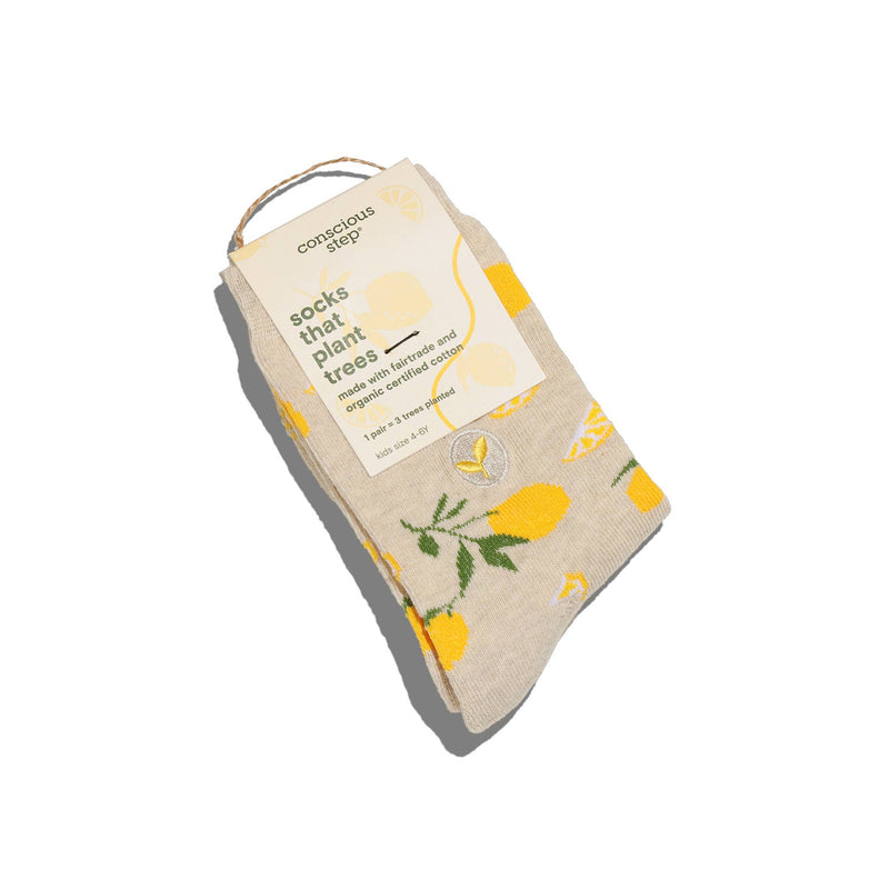 Kids Socks that Plant Trees - Lemons