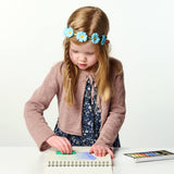 child using pastel