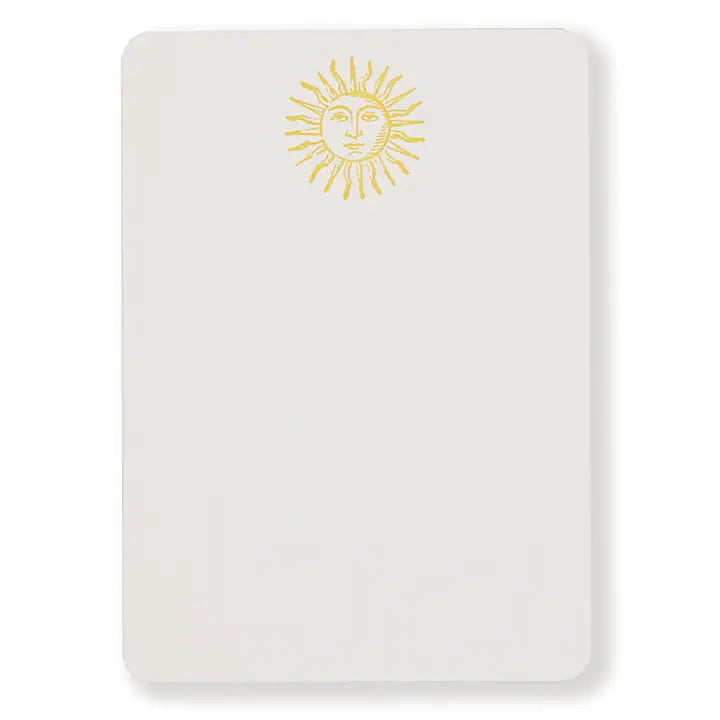 Sunshine Letterpress Note Cards - Set of 8