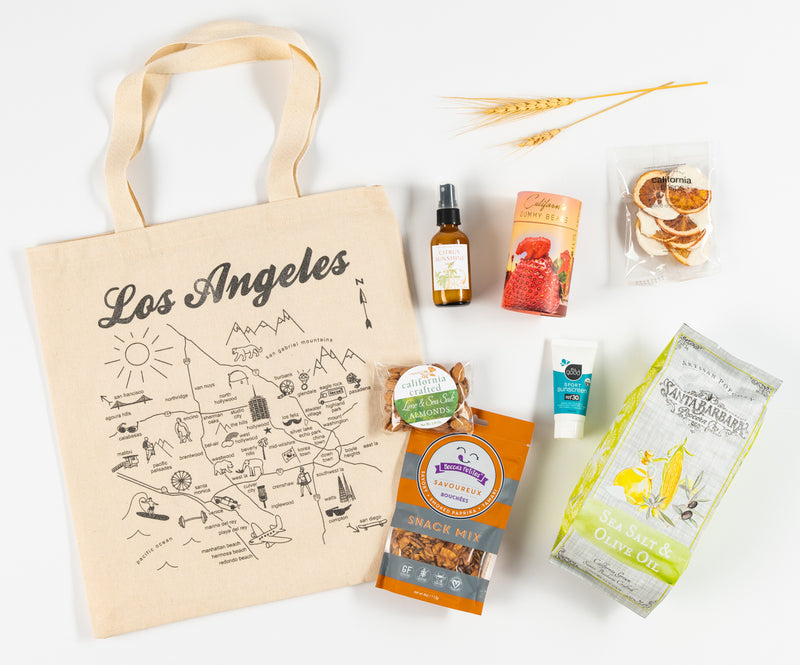 Los Angeles California Sun & Snack Tote