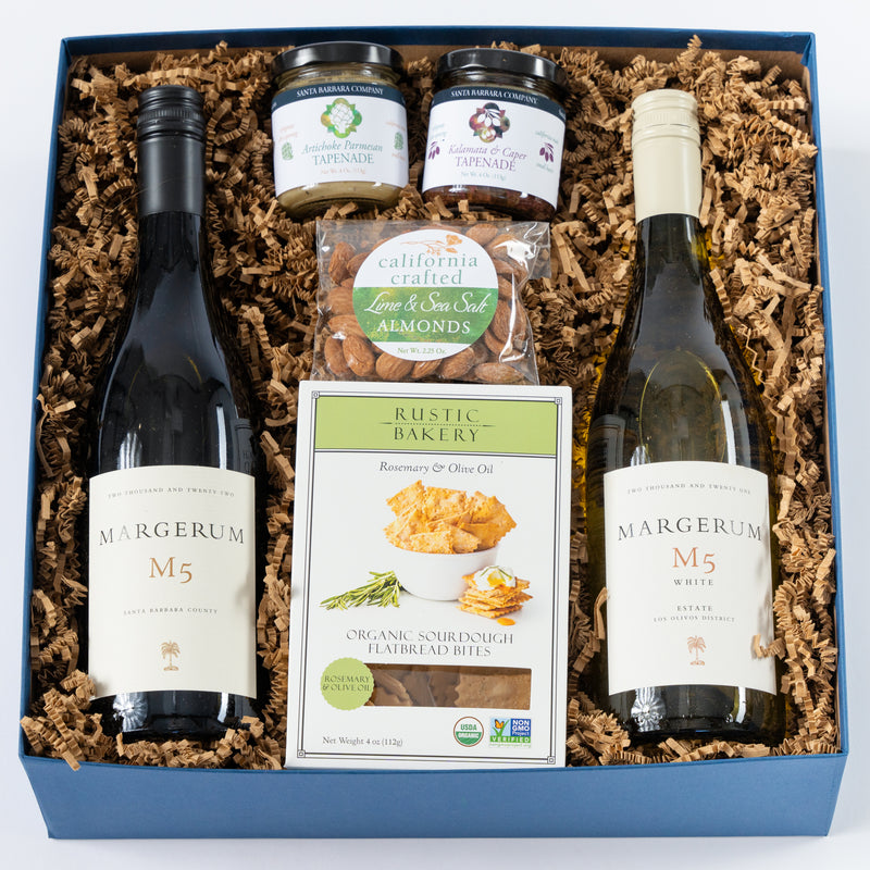 California Red & White Wine Appetizer Gift Box