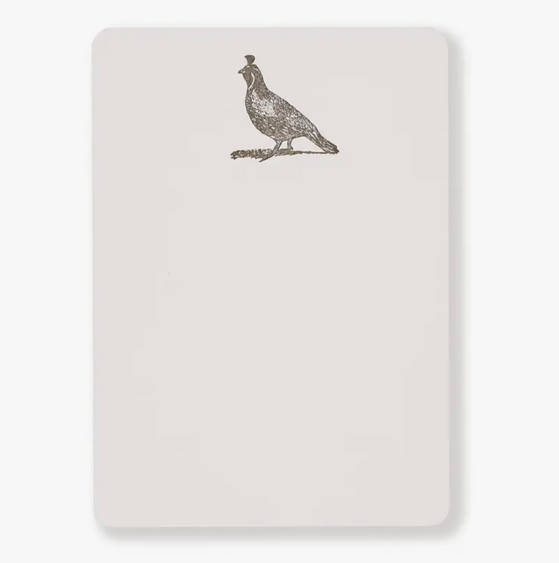 Quail Letterpress Note Cards