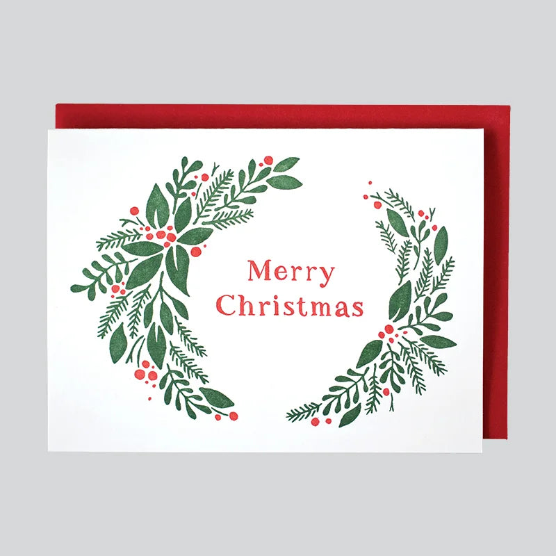 Merry Christmas Wreath Card Boxed Set