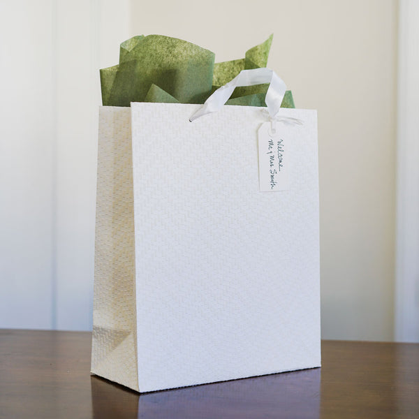 White Paper Gift Bag