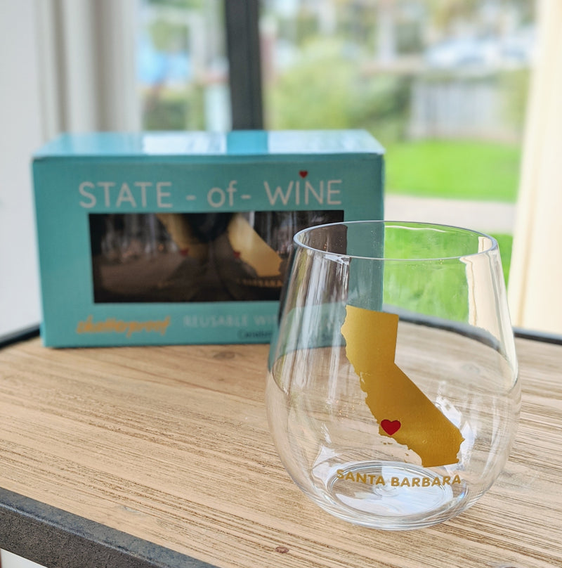 Santa Barbara Stemless Picnic Wine Glasses