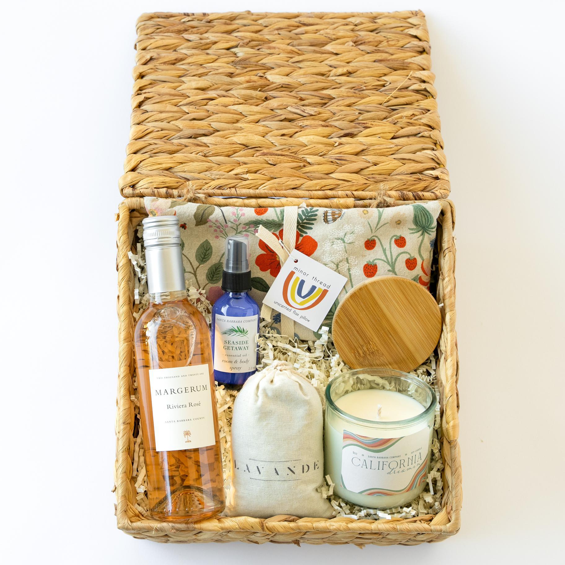 Staycation Gift Basket Santa Barbara Company