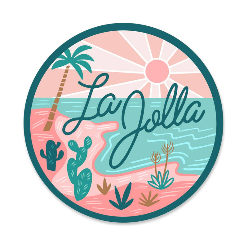 La Jolla Round Sticker