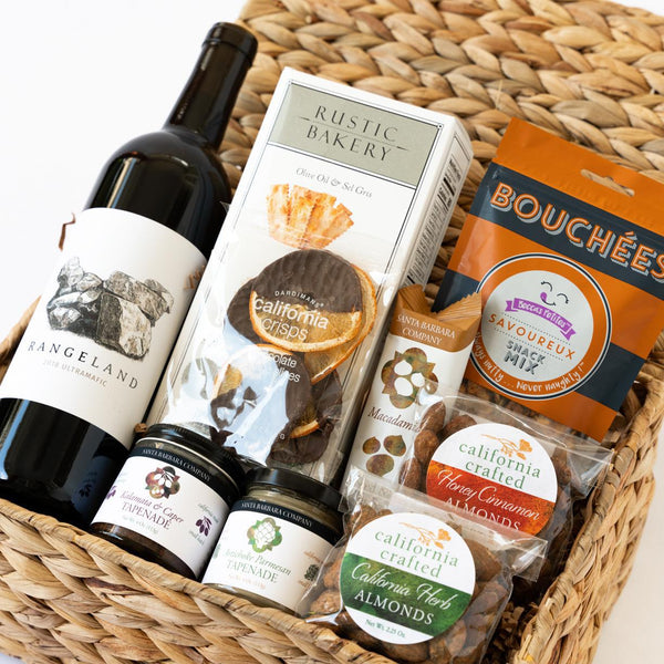 California Artisan Gift Basket closeup