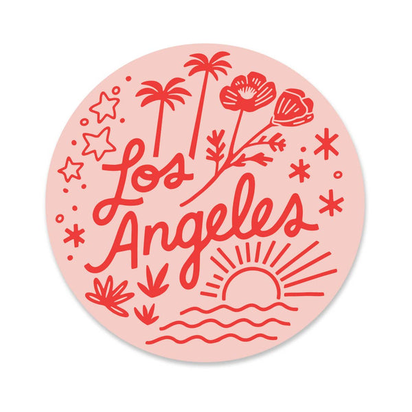 Los Angeles Round Sticker
