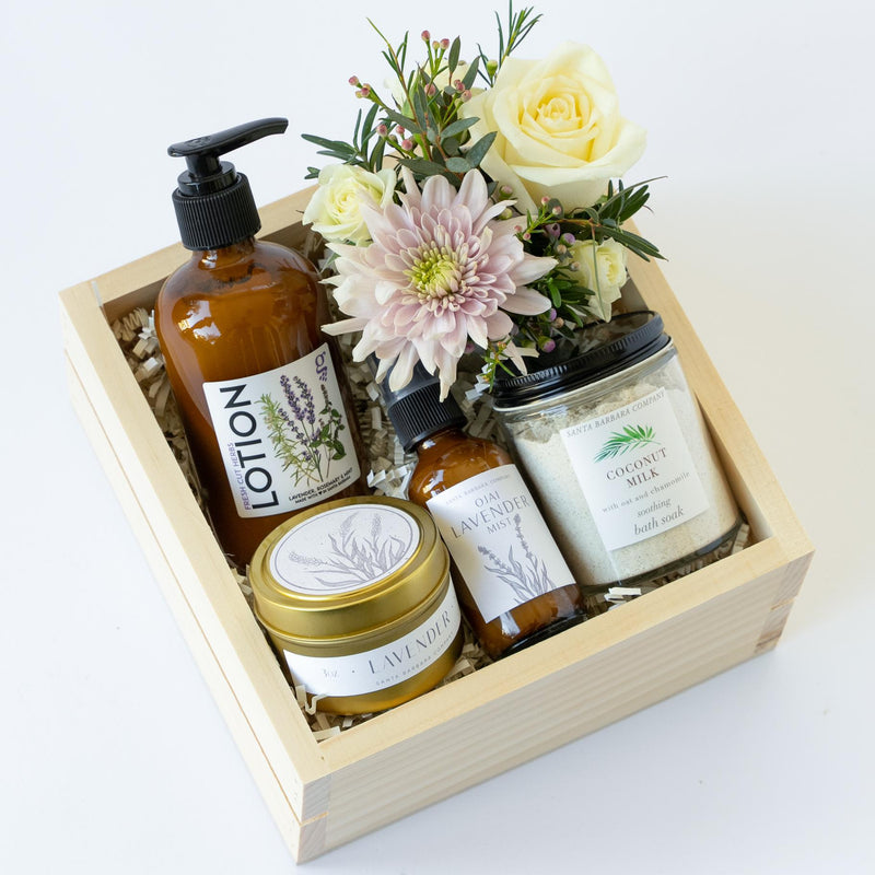 Riviera Garden Gift Box with Flowers