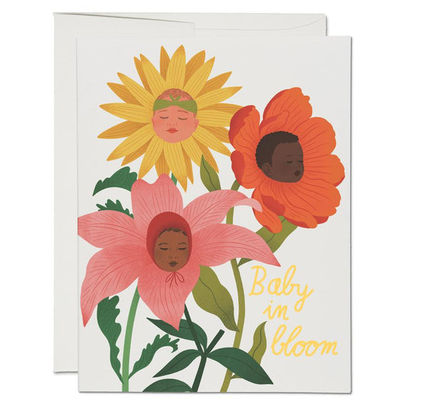 Baby in Bloom Note Card