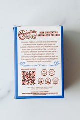 Back of the box - Wooden Table Gluten-Free Alfajores