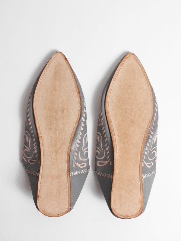 Decorative Moroccan Leather Slippers