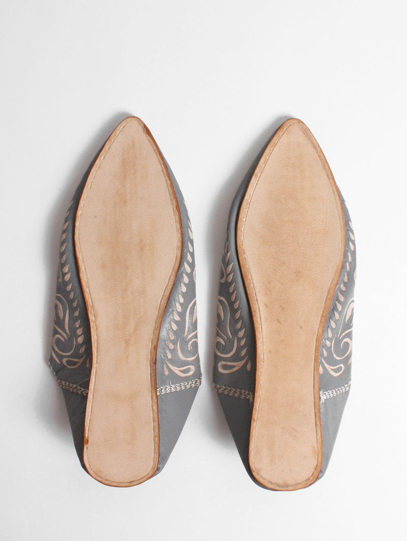 Decorative Moroccan Leather Slippers