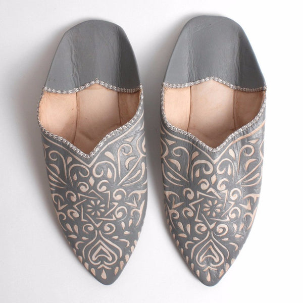 Decorative Moroccan Leather Slippers