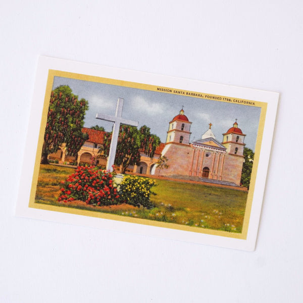 Fiesta at Mission Santa Barbara Postcard