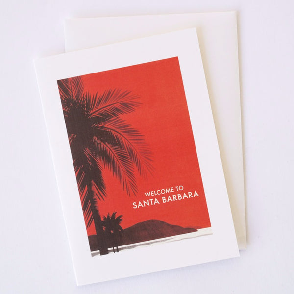 Welcome to Santa Barbara Palm Note Card