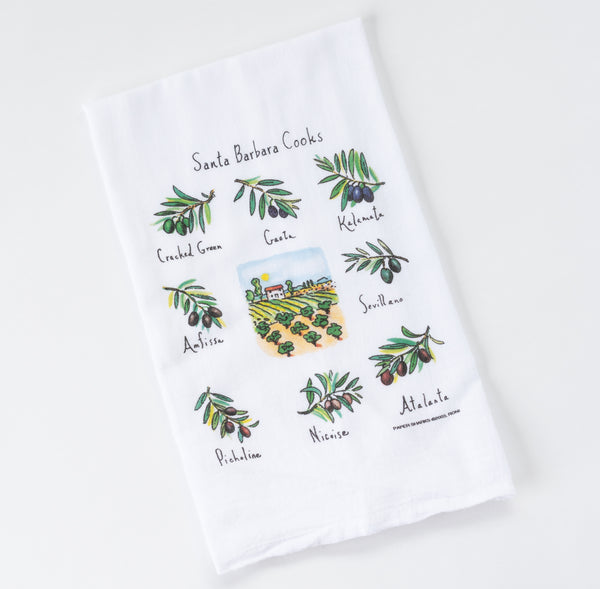 Santa Barbara Olive Flour Sack Towel