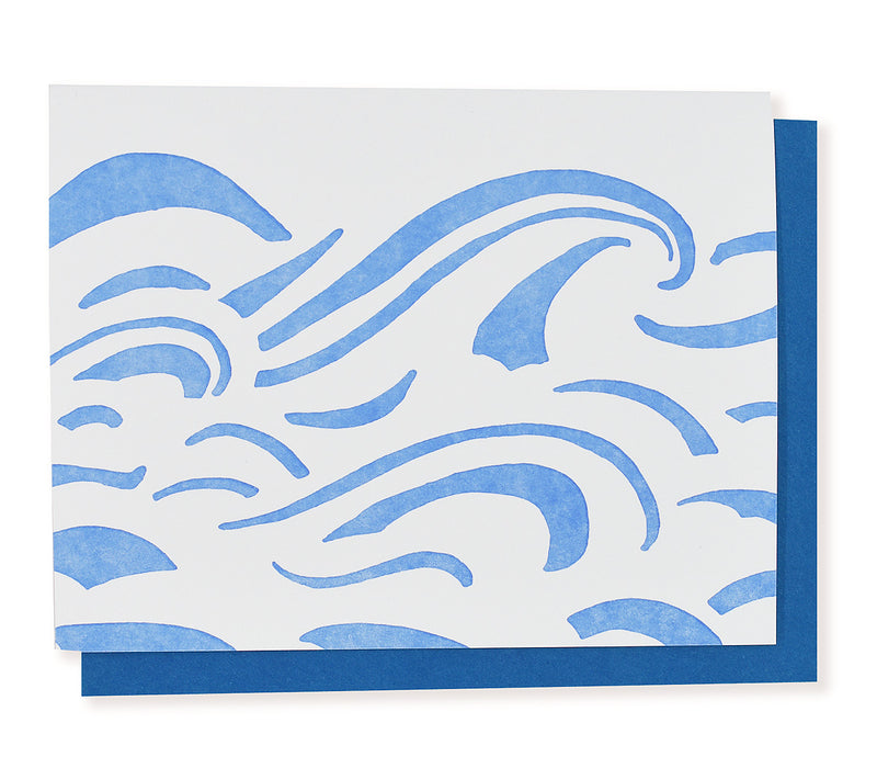 Blue Waves All Occasion Greeting Card