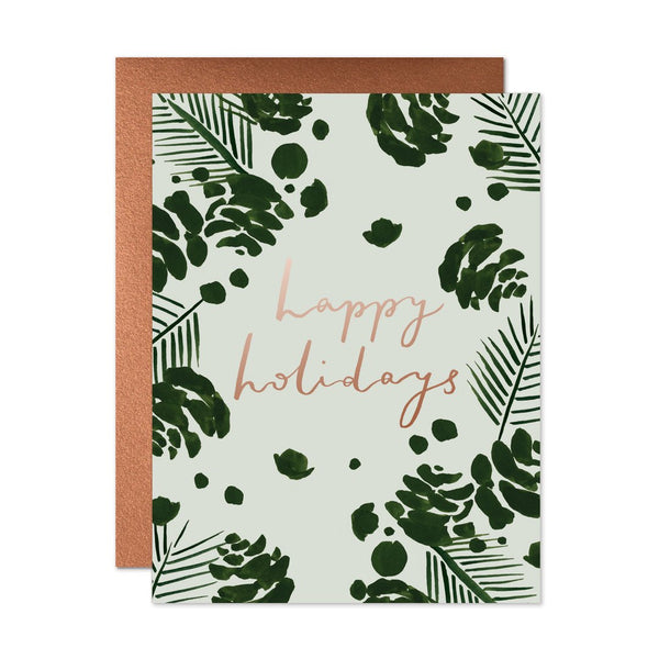 Pine Happy Holidays Card